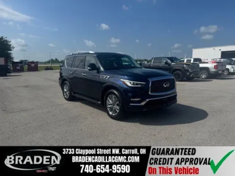 Blue 2024 INFINITI QX80 LUXE for sale in Carroll, OH