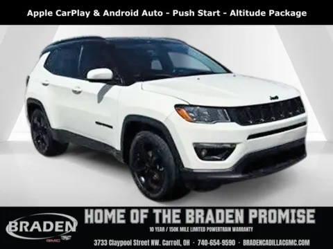 White 2021 Jeep Compass Latitude for sale in Carroll, OH