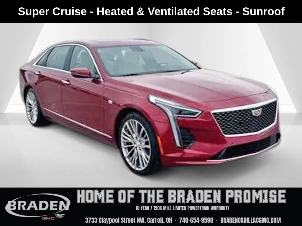 Red 2019 Cadillac CT6 3.6L Premium Luxury for sale in Carroll, OH