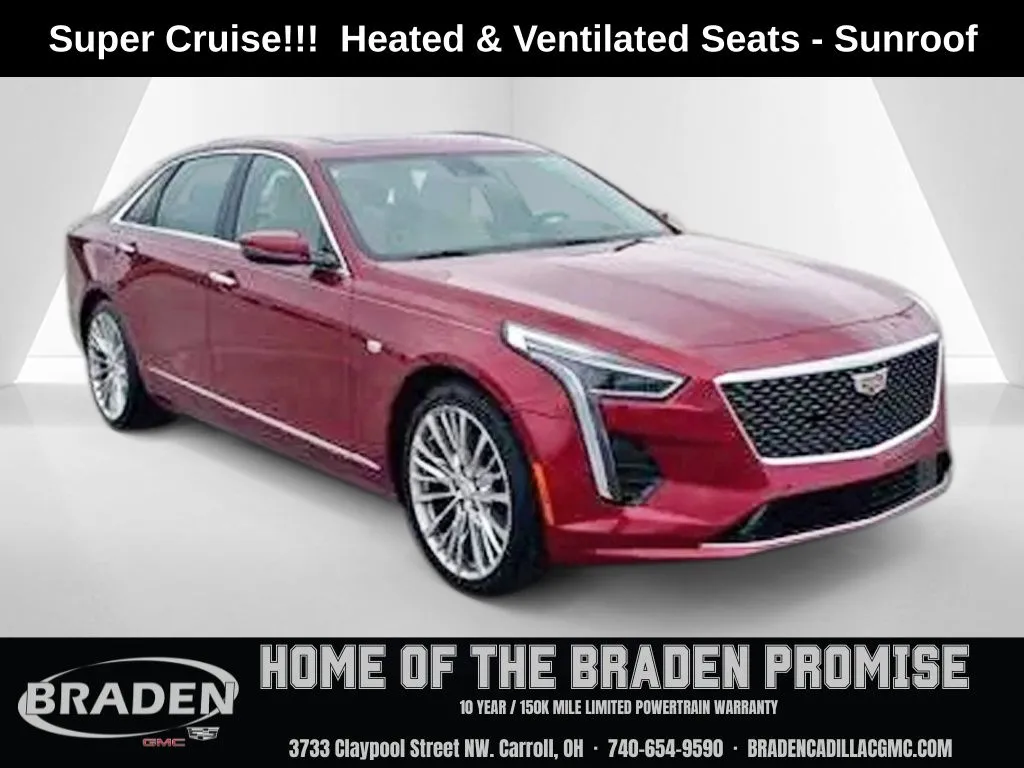 Red 2019 Cadillac CT6 3.6L Premium Luxury for sale in Carroll, OH