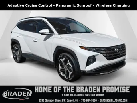 White 2022 Hyundai Tucson Limited for sale in Carroll, OH