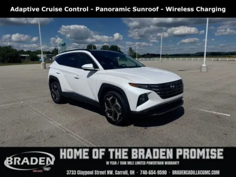 White 2022 Hyundai Tucson Limited for sale in Carroll, OH