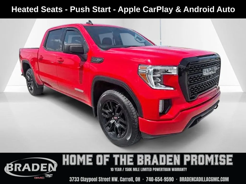 Red 2021 GMC Sierra 1500 Elevation for sale in Carroll, OH