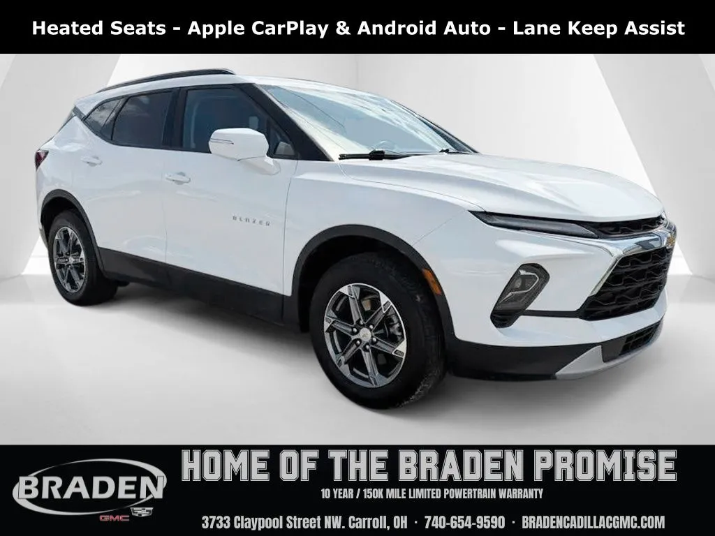 White 2024 Chevrolet Blazer LT for sale in Carroll, OH