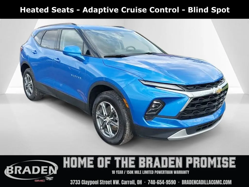 Blue 2024 Chevrolet Blazer LT for sale in Carroll, OH