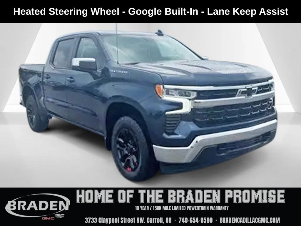 Blue 2023 Chevrolet Silverado 1500 LT for sale in Carroll, OH