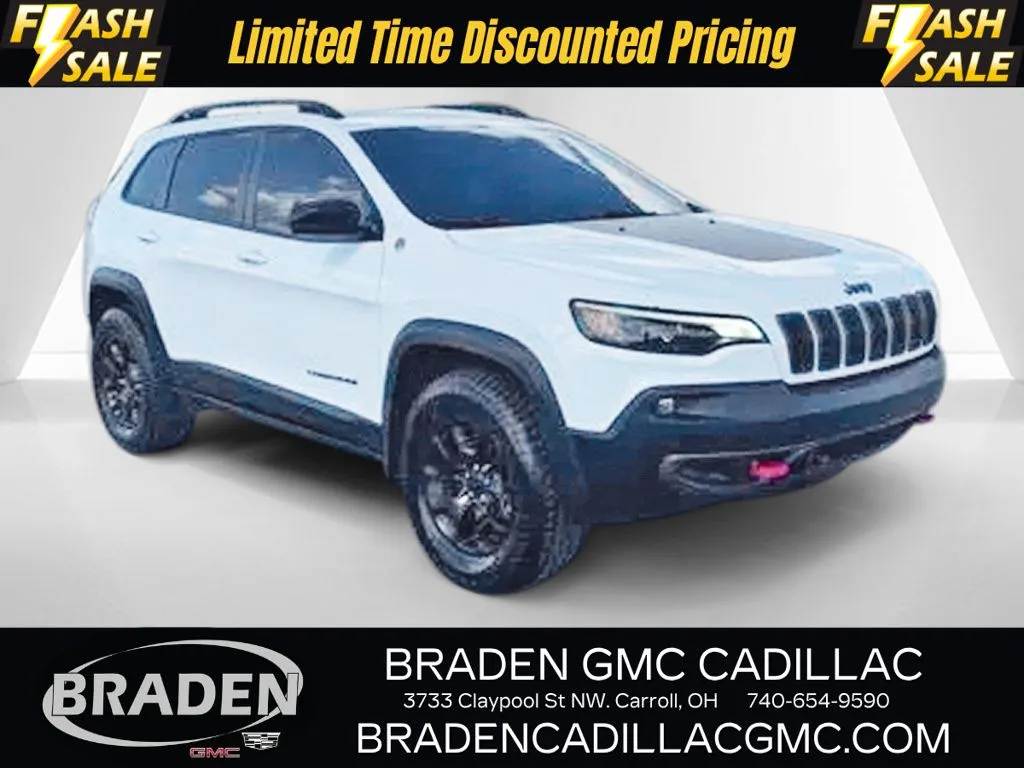 White 2022 Jeep Cherokee Trailhawk for sale in Carroll, OH