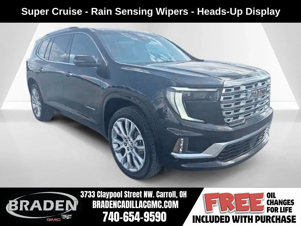 Black 2026 GMC Acadia Denali for sale in Carroll, OH
