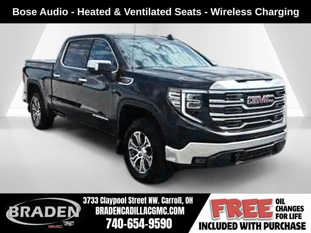 Black 2026 GMC Sierra 1500 SLT for sale in Carroll, OH