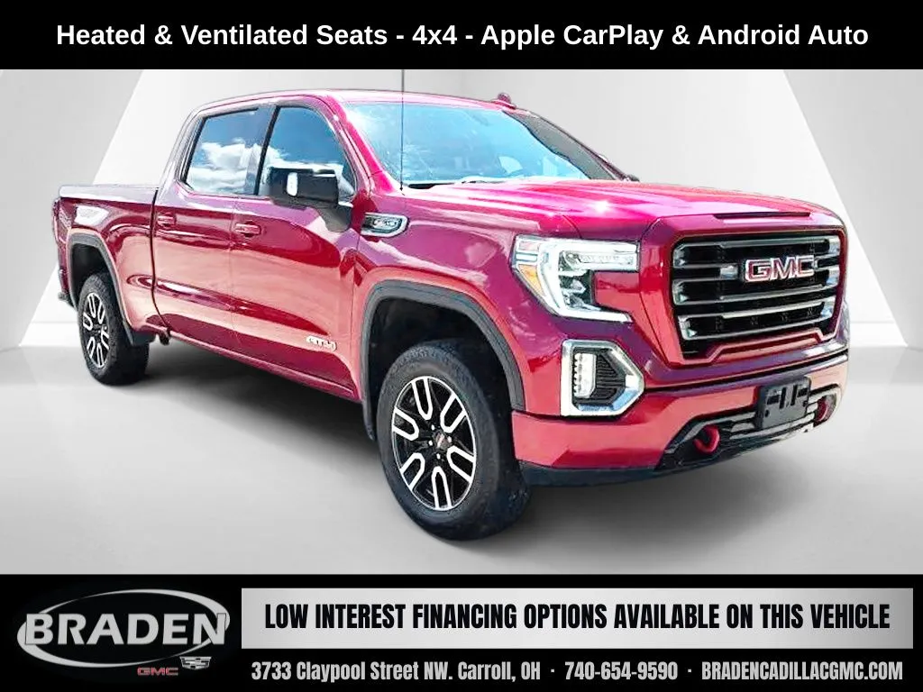 Red 2021 GMC Sierra 1500 AT4 for sale in Carroll, OH