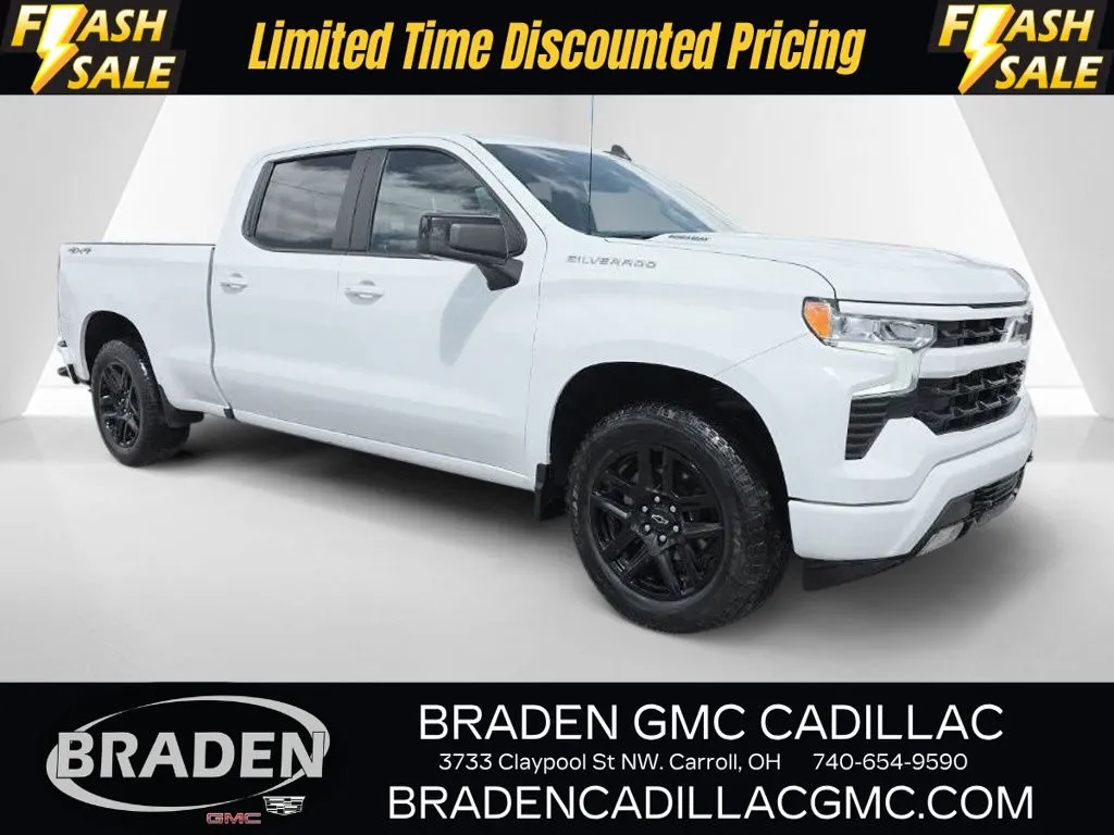 White 2023 Chevrolet Silverado 1500 RST for sale in Carroll, OH