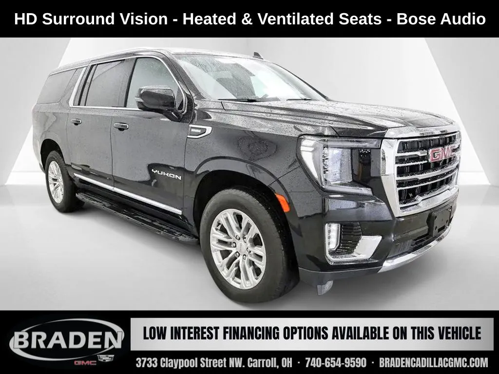 Black 2023 GMC Yukon XL SLT for sale in Carroll, OH