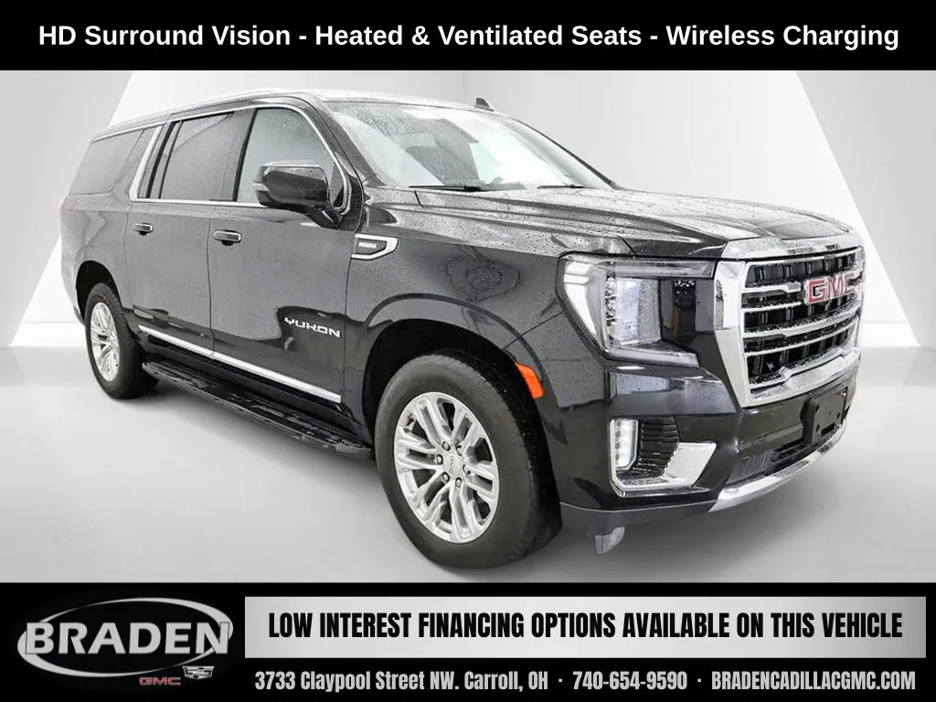 Black 2023 GMC Yukon XL SLT for sale in Carroll, OH