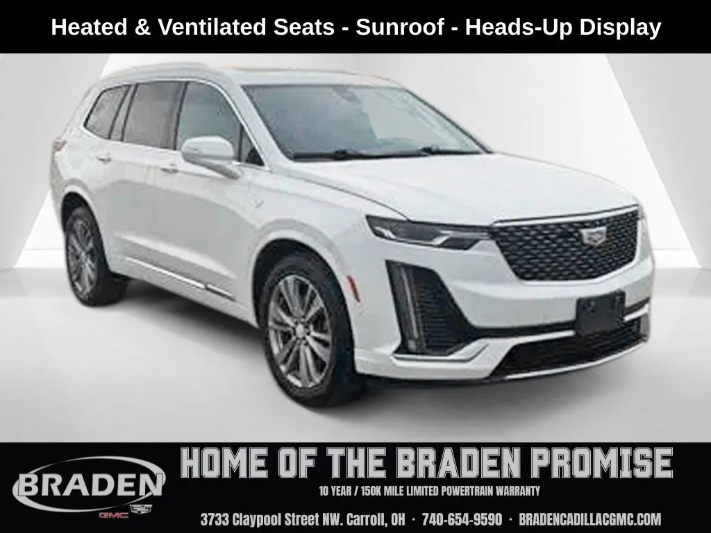 White 2024 Cadillac XT6 Premium Luxury for sale in Carroll, OH