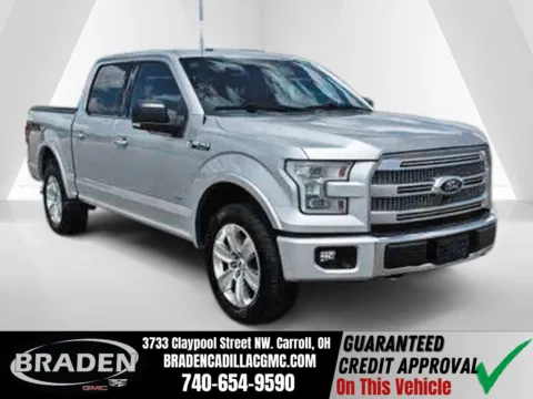 Silver 2016 Ford F-150 Platinum for sale in Carroll, OH