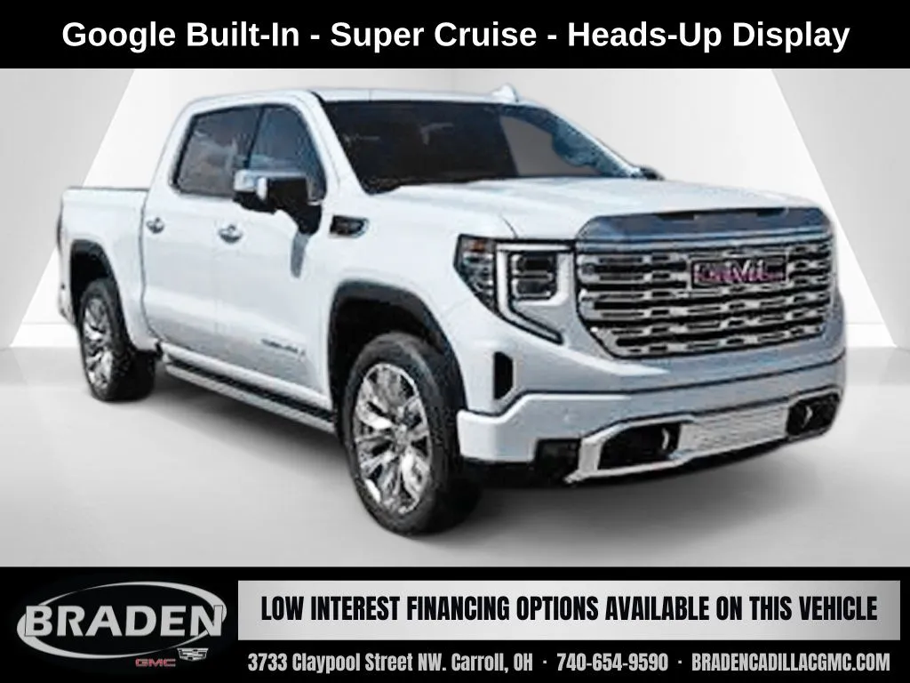 White 2026 GMC Sierra 1500 Denali for sale in Carroll, OH