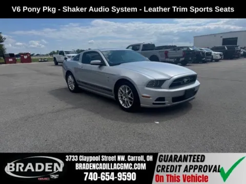 Silver 2013 Ford Mustang V6 Premium for sale in Carroll, OH