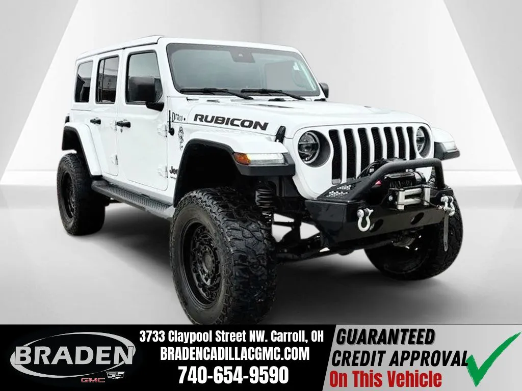 White 2020 Jeep Wrangler Unlimited Rubicon for sale in Carroll, OH