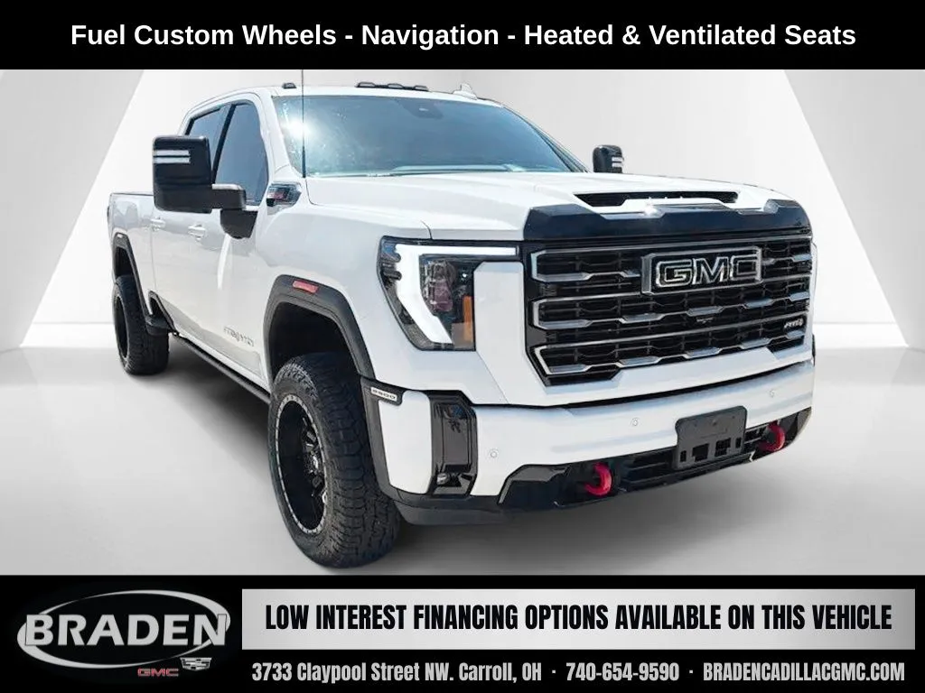 White 2025 GMC Sierra 2500 HD AT4 for sale in Carroll, OH