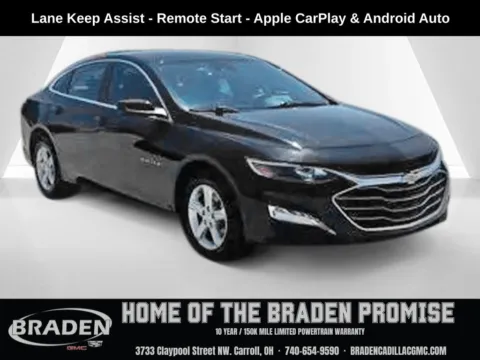 Black 2024 Chevrolet Malibu LT for sale in Carroll, OH
