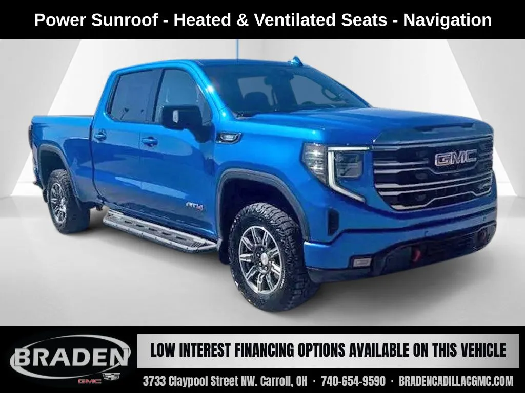 Blue 2024 GMC Sierra 1500 AT4 for sale in Carroll, OH