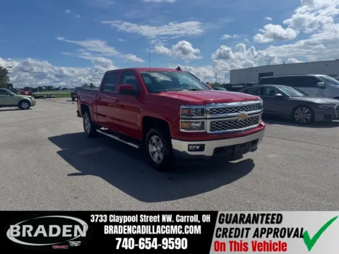 Red 2015 Chevrolet Silverado 1500 LT for sale in Carroll, OH