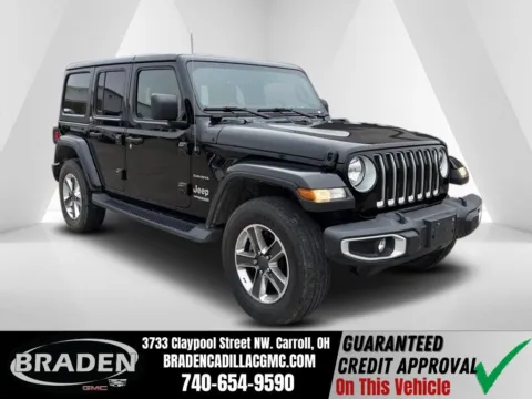 Black 2021 Jeep Wrangler Unlimited Sahara for sale in Carroll, OH