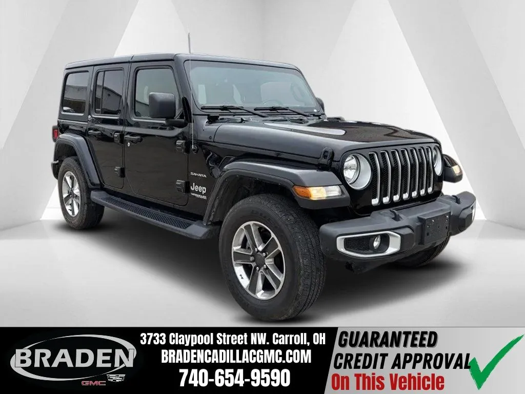 Black 2021 Jeep Wrangler Unlimited Sahara for sale in Carroll, OH