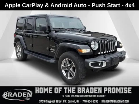 Black 2021 Jeep Wrangler Unlimited Sahara for sale in Carroll, OH