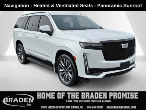 White 2021 Cadillac Escalade Sport for sale in Carroll, OH