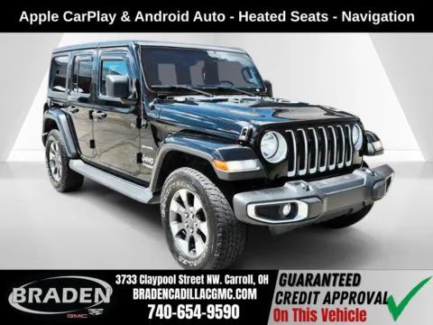 Black 2021 Jeep Wrangler Unlimited Sahara for sale in Carroll, OH