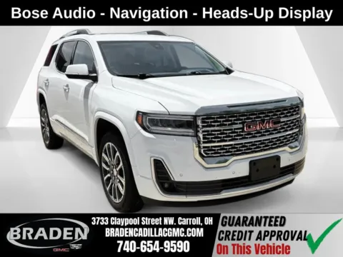 White 2023 GMC Acadia Denali for sale in Carroll, OH