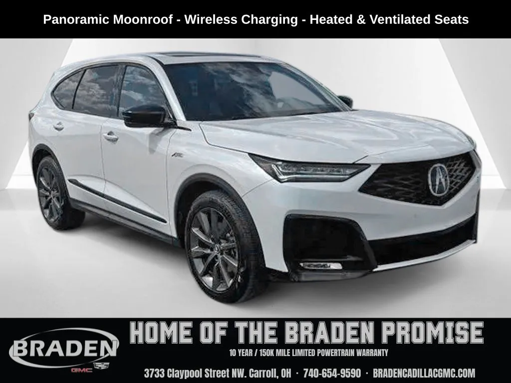 White 2025 Acura MDX A-Spec for sale in Carroll, OH