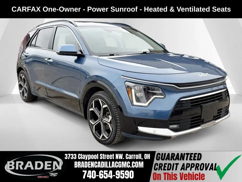 Blue 2023 Kia Niro Plug-In Hybrid SX for sale in Carroll, OH