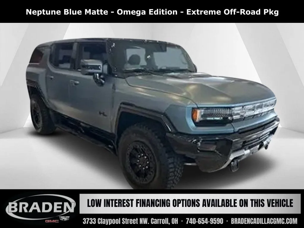 Blue 2024 GMC Hummer EV SUV 3X for sale in Carroll, OH