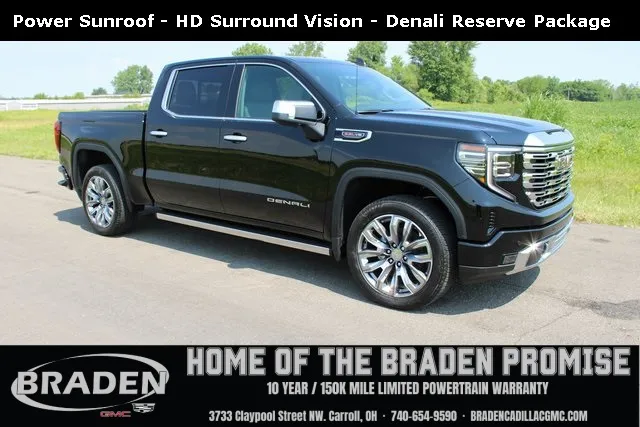 Black 2025 GMC Sierra 1500 Denali for sale in Carroll, OH