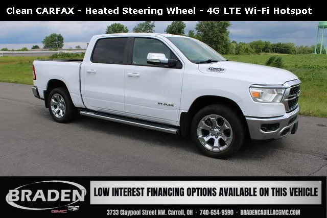 White 2022 Ram 1500 Big Horn/Lone Star for sale in Carroll, OH