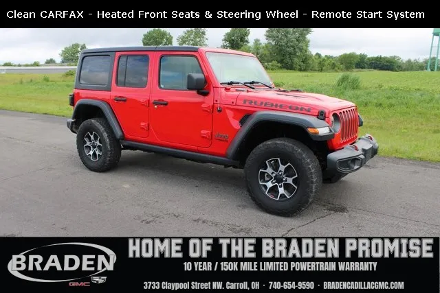 Red 2022 Jeep Wrangler Unlimited Rubicon for sale in Carroll, OH