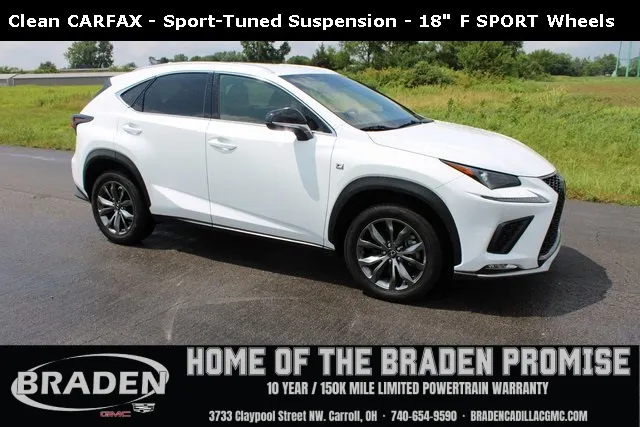 White 2021 Lexus NX 300 F Sport for sale in Carroll, OH