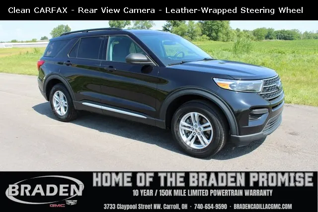 Black 2022 Ford Explorer XLT for sale in Carroll, OH
