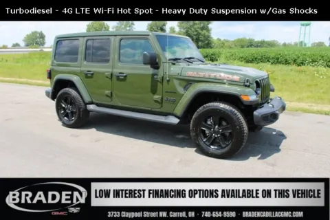 Green 2021 Jeep Wrangler Unlimited Sahara Altitude for sale in Carroll, OH