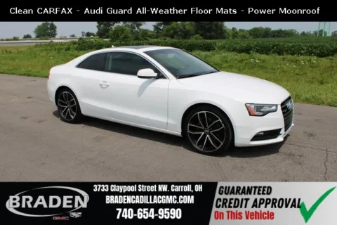 White 2015 Audi A5 2.0T Premium for sale in Carroll, OH