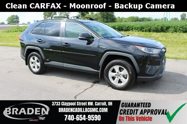 Black 2020 Toyota RAV4 Hybrid XLE for sale in Carroll, OH