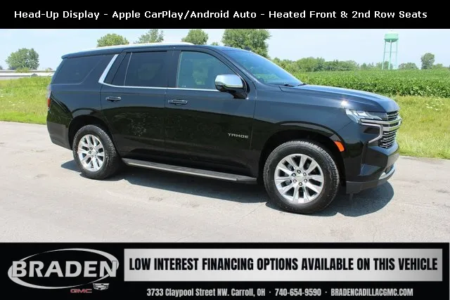 Black 2021 Chevrolet Tahoe Premier for sale in Carroll, OH