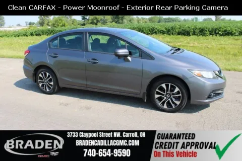 Gray 2015 Honda Civic EX for sale in Carroll, OH