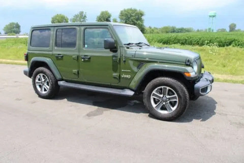 Green 2021 Jeep Wrangler Unlimited Sahara for sale in Carroll, OH
