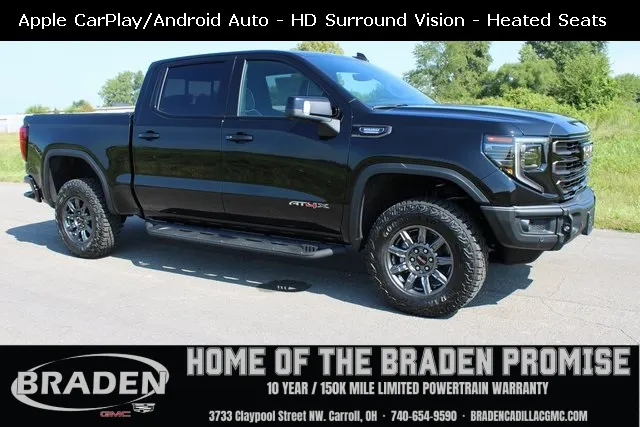 Black 2025 GMC Sierra 1500 AT4X for sale in Carroll, OH