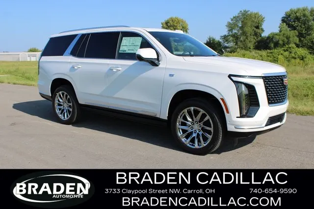White 2025 Cadillac Escalade Premium Luxury for sale in Carroll, OH