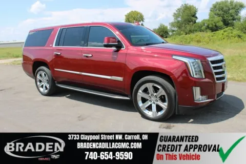 Red 2017 Cadillac Escalade ESV Luxury for sale in Carroll, OH
