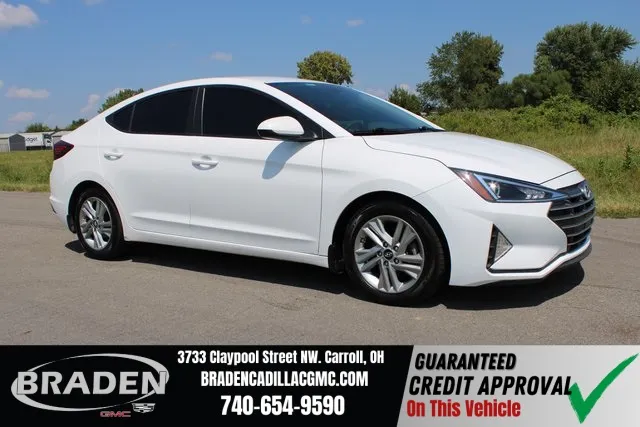White 2020 Hyundai Elantra SEL for sale in Carroll, OH